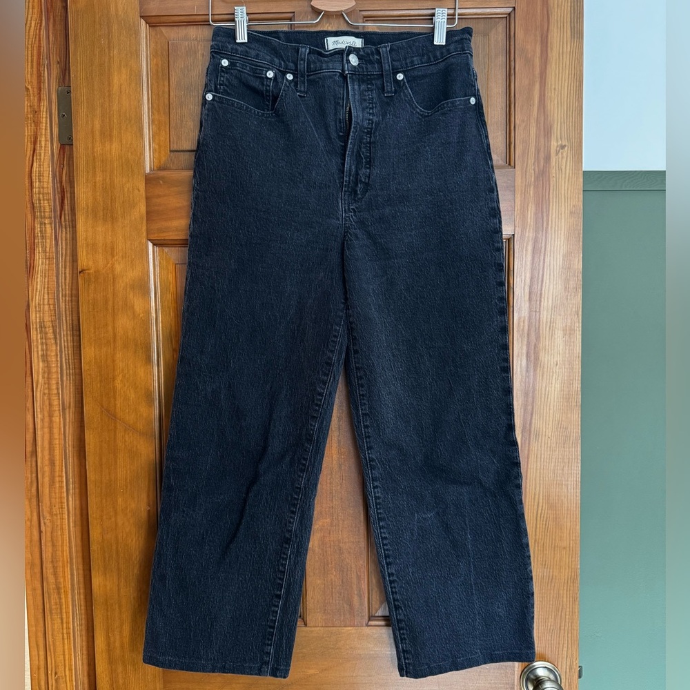 Madewell Black Wide Leg Jeans